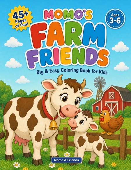 Momo's Farm Friends – book cover