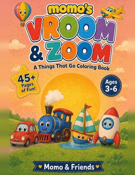 Momo's Vroom & Zoom – book cover